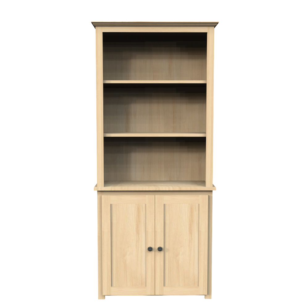 Berkshire Plymouth Bookcase Hutch