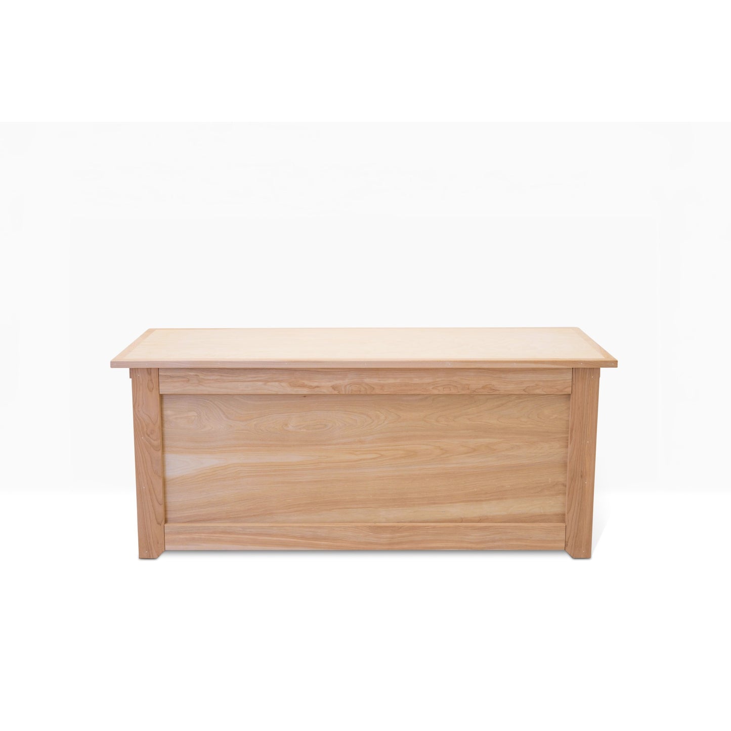 Berkshire Blanket Chest is built in birch, and is shown unfinished.