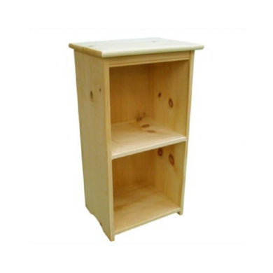 Evergreen Traditional Nightstand, constructed from unfinished solid white pine.