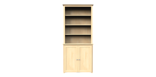 Berkshire Plymouth Stepback Bookcase Hutch