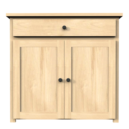 Berkshire Shaker Cabinet with Drawer - 12"d