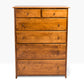 Acadia Shaker Chest with Split Top Drawer with four large drawers and two small drawers. Pictured in Walnut.