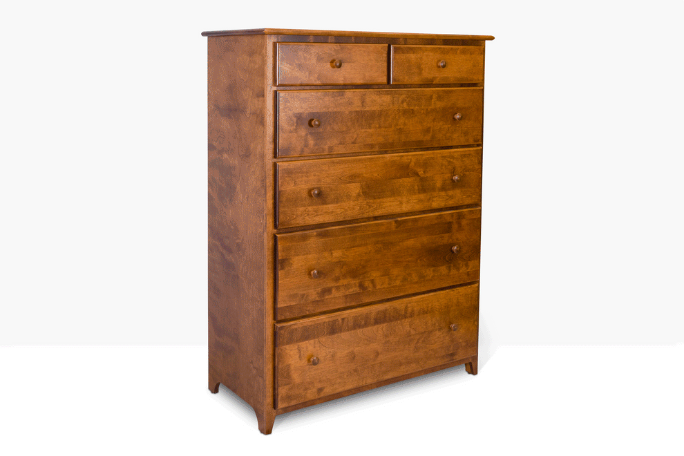 Acadia Shaker Chest with Split Top Drawer BostonWood Furniture