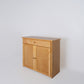 Berkshire Shaker Cabinet with Drawer shown in Golden Oak finish, with adjustable shelves and birch construction.