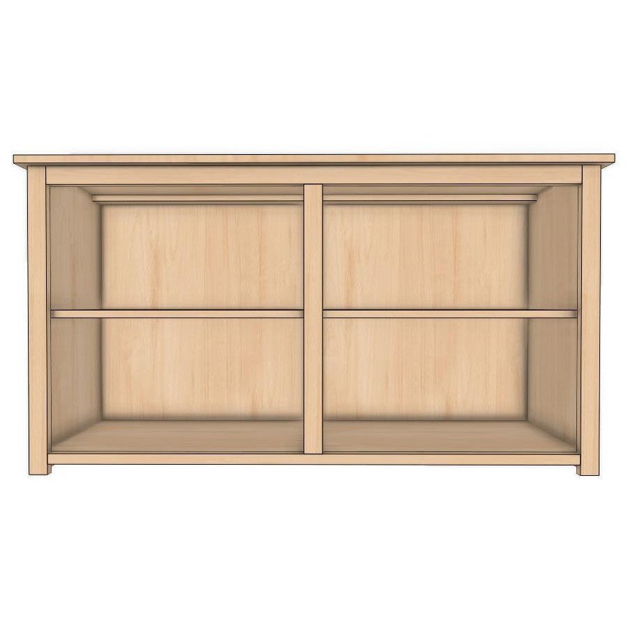 Berkshire Shaker TV Console is built in hardwood birch and features adjustable shelving.