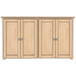 Berkshire Shaker Sideboard Cabinet is built in birch and features adjustable shelving.