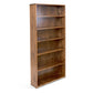 Evergreen Bookcase made from pine with 9-1/4" depth. Shown from angle to highlight edge details.
