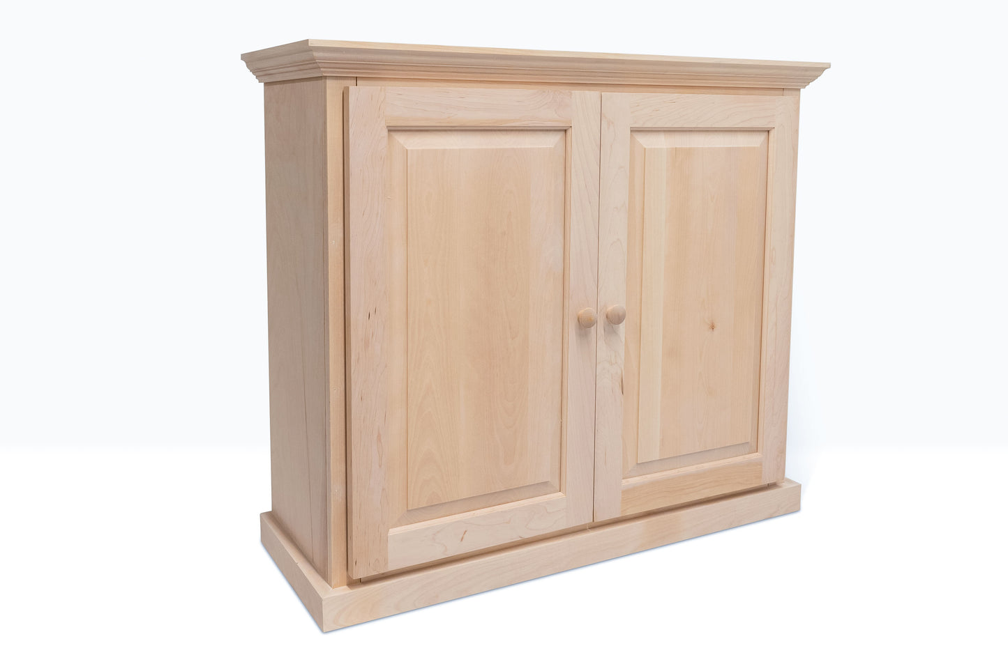 Berkshire Dover Cabinet is made from birch and is shown unfinished.