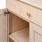 Berkshire Easton Cabinet with Drawer, close up on hinge and drawer details.